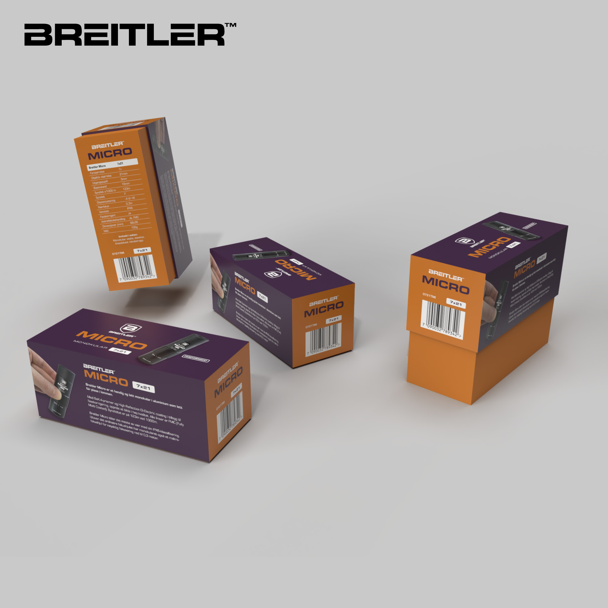 BREITLER MICRO 7x21 MONOKULAR-KIKKERT - Bilde 4
