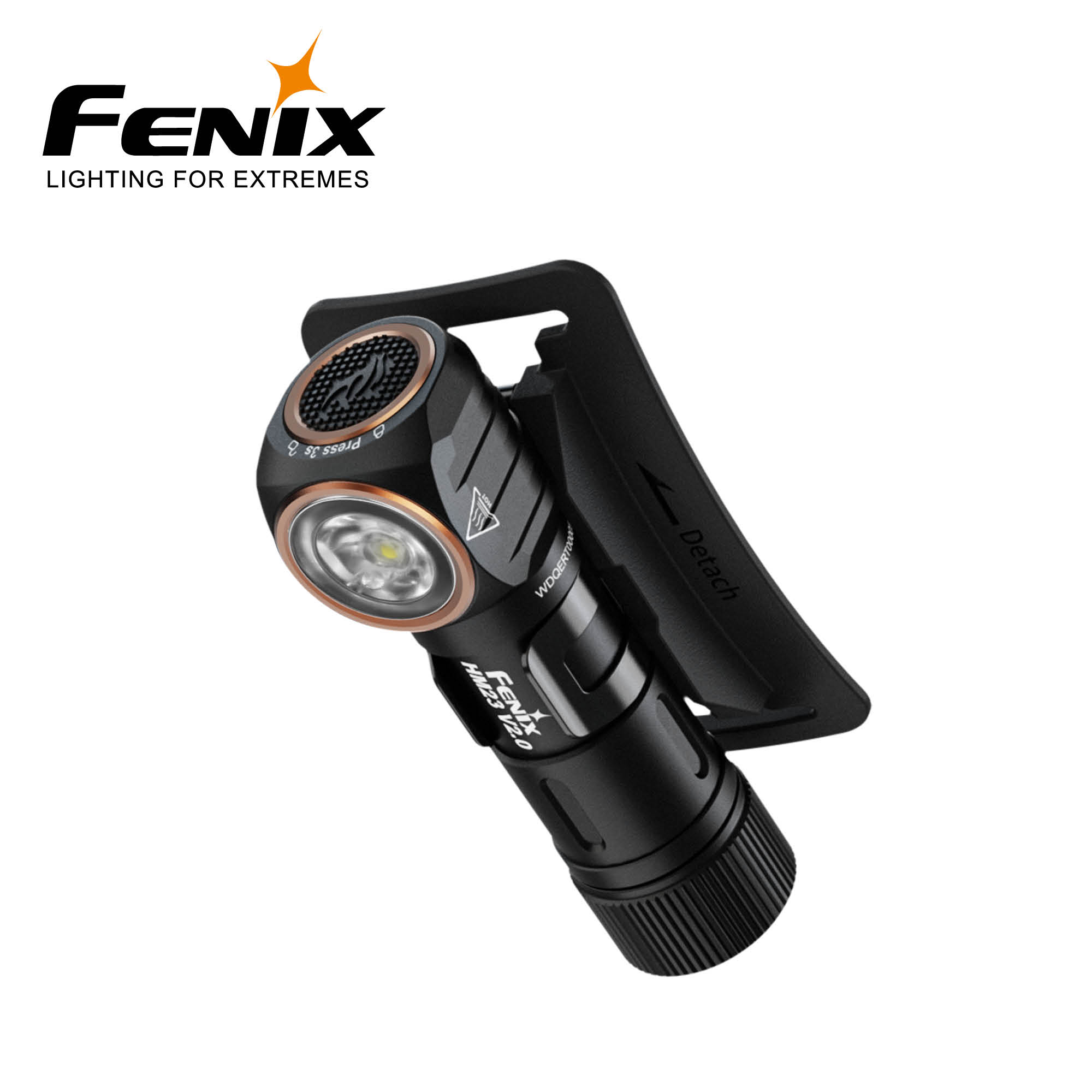 FENIX HM23 v2 LED 300LM HODELYKT HVIT/RØD - Bilde 4