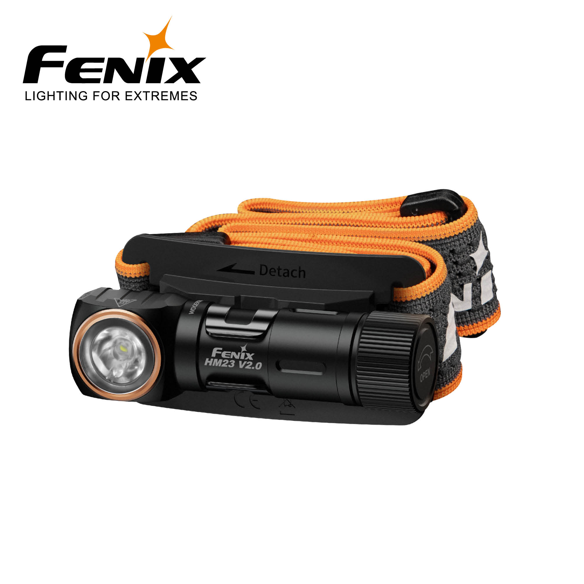 FENIX HM23 v2 LED 300LM HODELYKT HVIT/RØD - Bilde 3